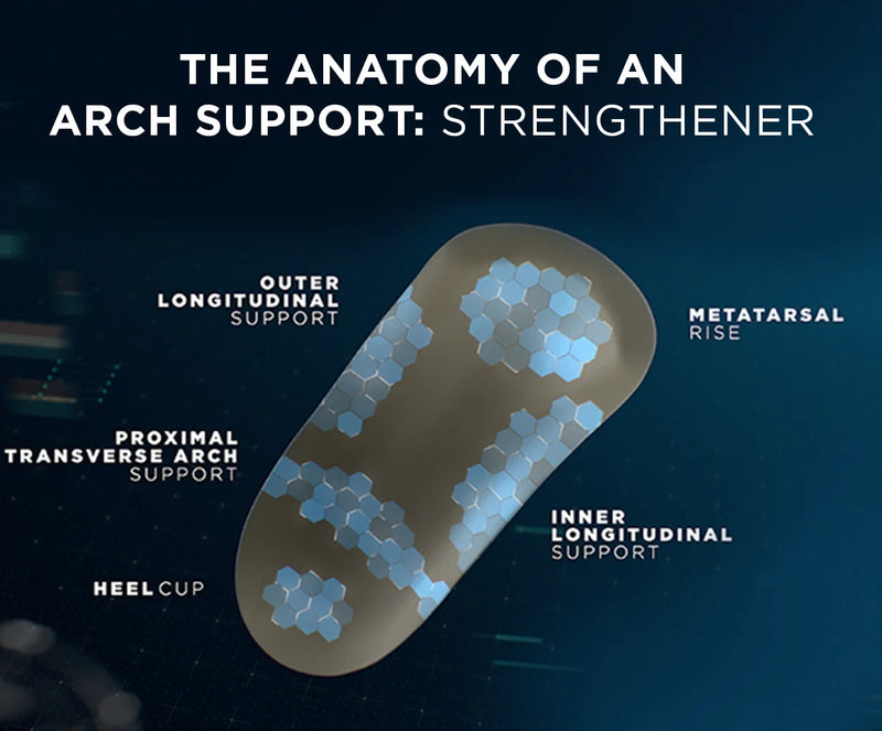 Diagram of an Strenghtener with labeled parts on a dark background