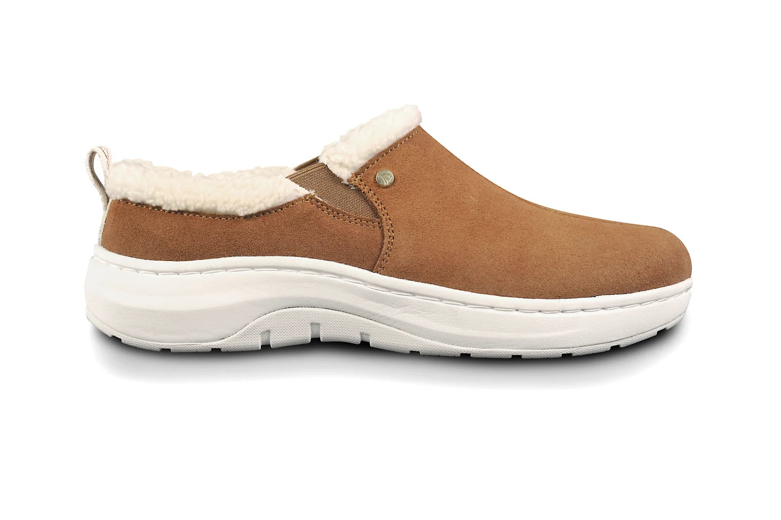Architek Comfort Slip-On Women's side profile with sherpa collar